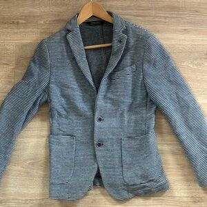 Men's Striped Blazer - Blue by Zara